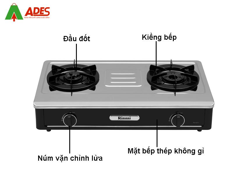 Cau tao bep gas duong Rinnai RV-A271B(S)